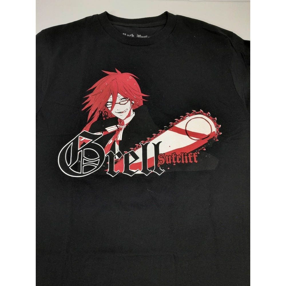 vintage y2k 2000s anime black butler graphic t shirt sz S